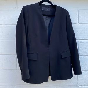 ZARA black blazer with hook closure | size XL